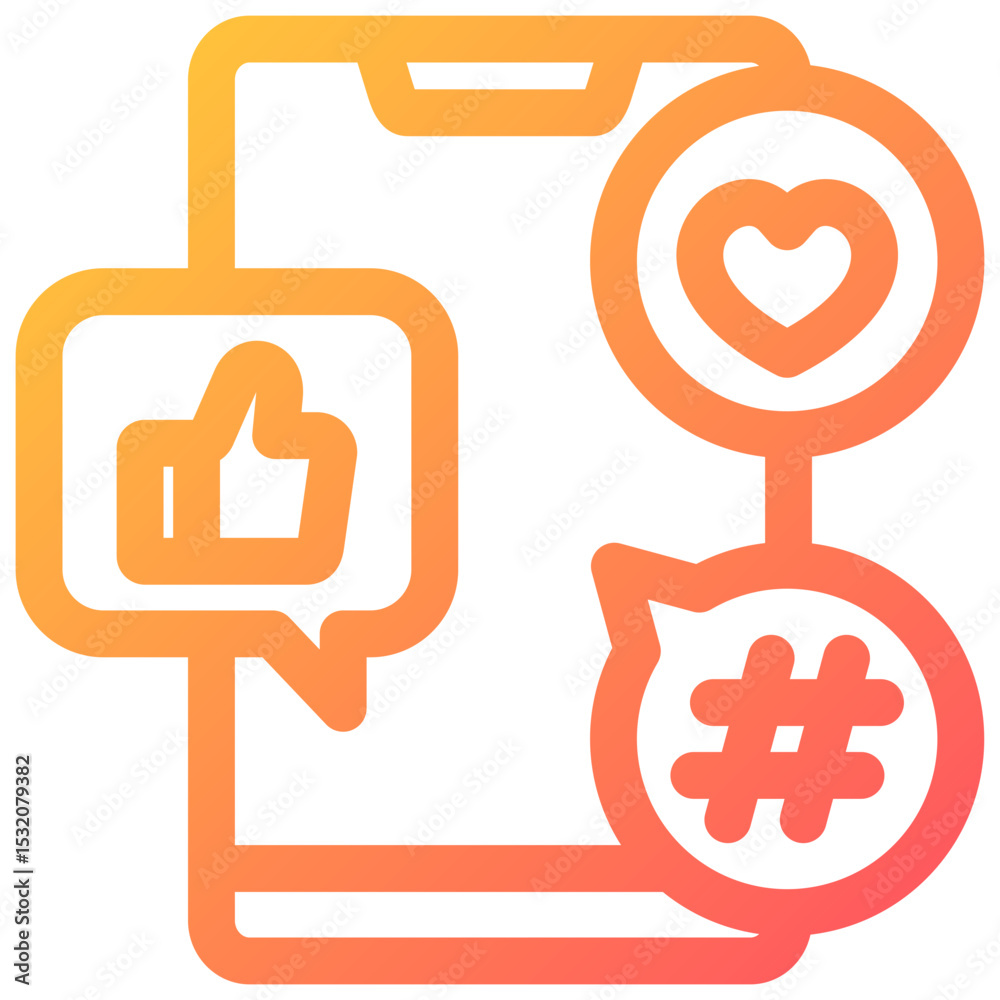 Obraz premium Social Media Icon