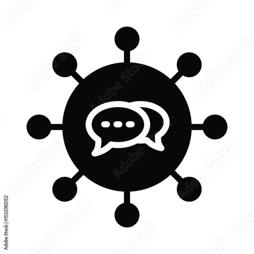 Communication abilities Vector Icon which can easily modify or edit