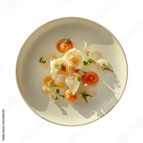 Handmade pasta with fresh tomato sauce and herb garnish