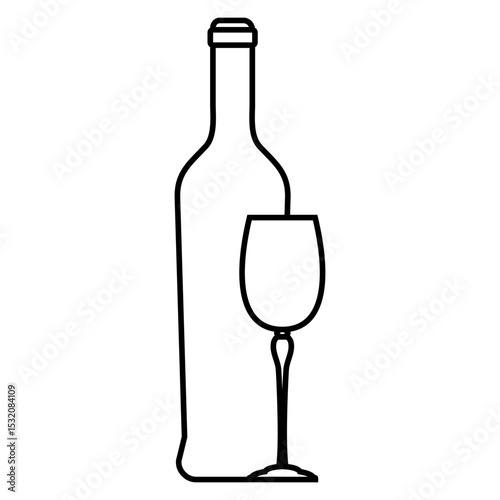 Wine icon vector. Wine shop illustration sign. wine tasting symbol or logo.