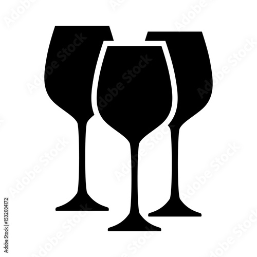 Wine icon vector. Wine shop illustration sign. wine tasting symbol or logo.