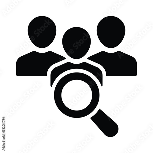 Research group  Vector Icon which can easily modify or edit