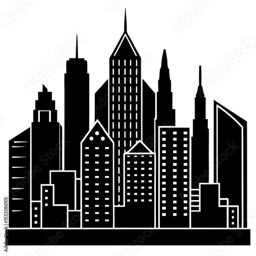 city silhouette vector