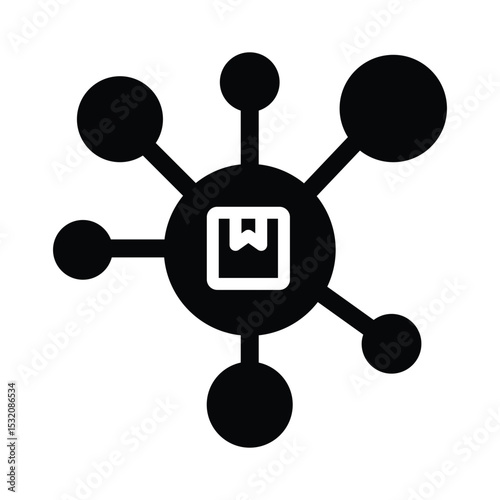  Distribution Vector Icon which can easily modify or edit