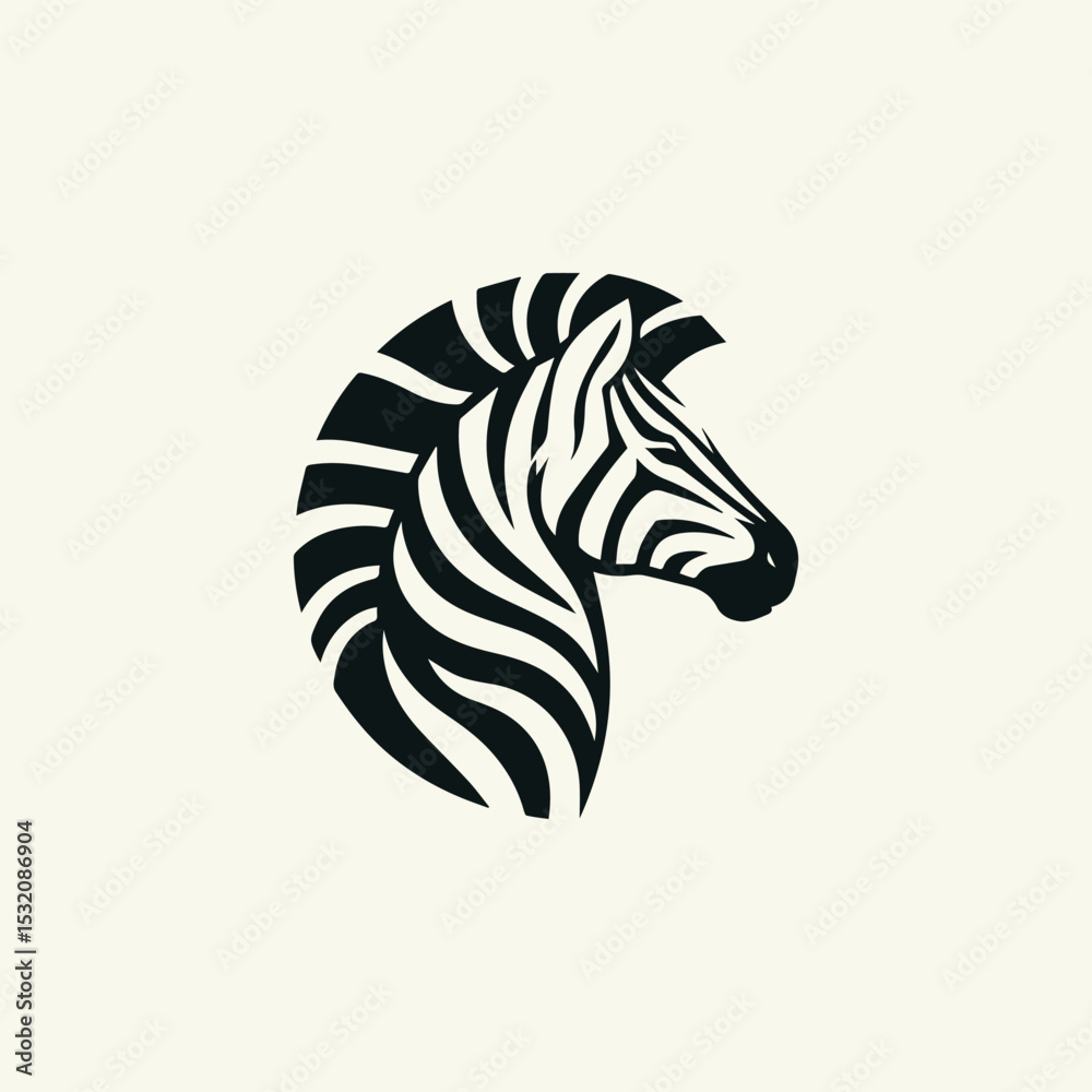 Fototapeta premium Majestic zebra logo