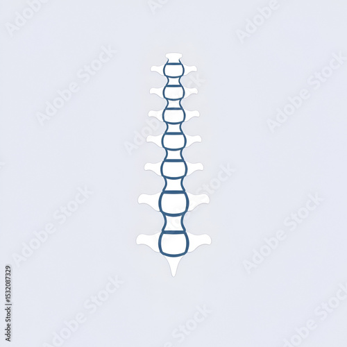 vertebra icon from medical collection. Thin linear vertebra, human, health outline icon isolated on white background. Line vector vertebra sign, symbol for web and mobile