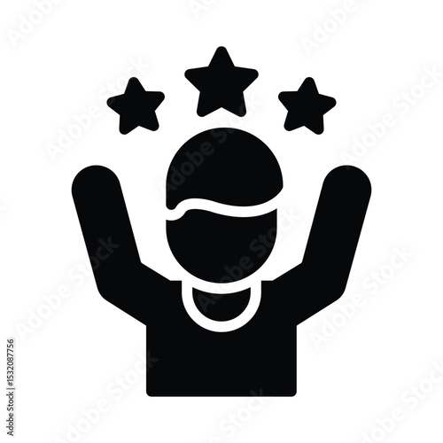 Self reliance Vector Icon which can easily modify or edit