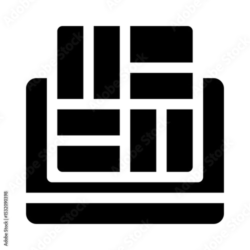 Paver glyph icon