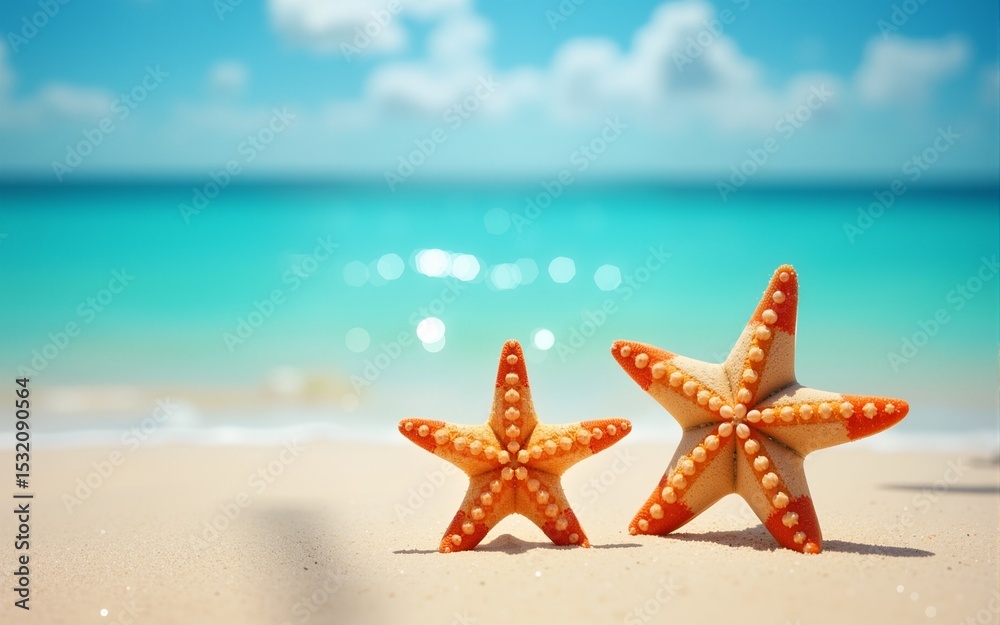 Starfish on the summer beach. Summer background. Tropical sand beach. High quality Starfish on the summer beach. Summer background. Tropical sand beach. High quality