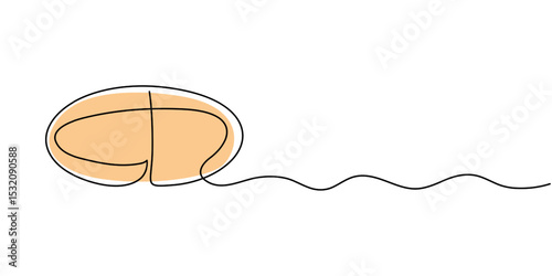 Сontinuous line drawing of a set of assorted oval and round pills and capsules, Medicine Pills Single Line Icon, Continuous Line Drawing of Medicine Pills Icon. Hand Drawn Symbol Vector Illustration