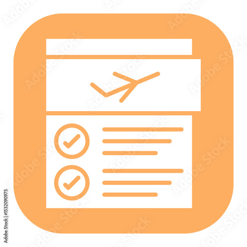Flight Checklist Icon