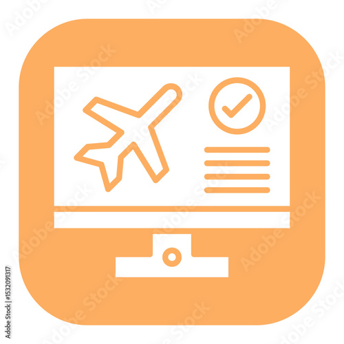 Flight Check In Icon