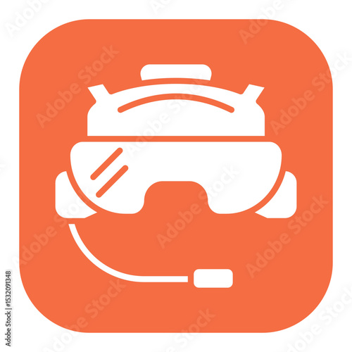 Pilot Helmet Icon