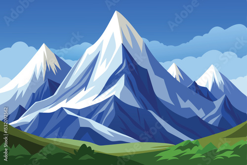 landscape with mountains