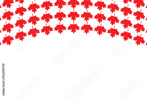 Canada Day Fireworks Background with Maple Leaf Flag Pattern