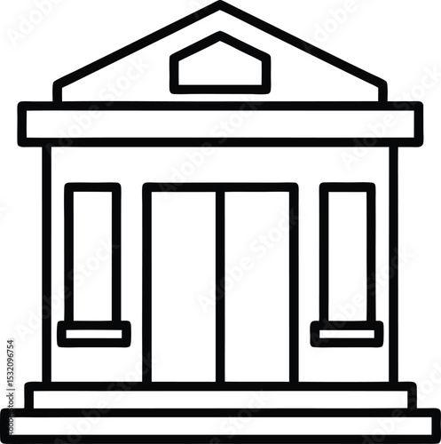 bank teller window outline outline
