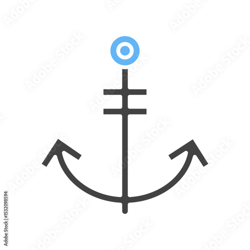 Anchor I icon vector image. Suitable for mobile apps, web apps and print media.