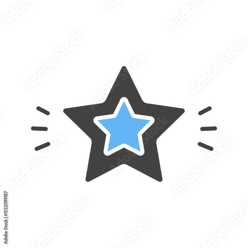 Christmas Star icon vector image. Suitable for mobile apps, web apps and print media.
