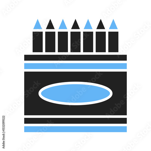 Colors Box icon vector image. Suitable for mobile apps, web apps and print media.