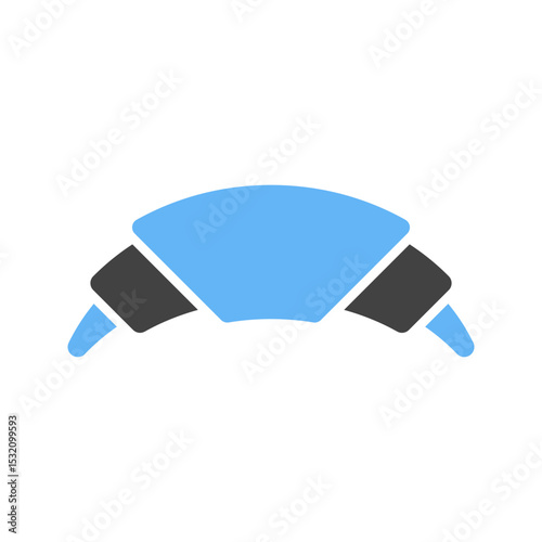 Crossiant II icon vector image. Suitable for mobile apps, web apps and print media.