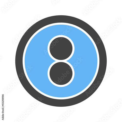 Eight Ball icon vector image. Suitable for mobile apps, web apps and print media.