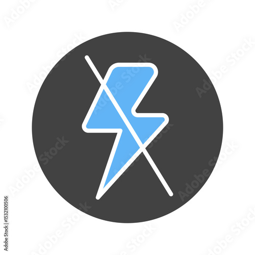 Flash Off icon vector image. Suitable for mobile apps, web apps and print media.