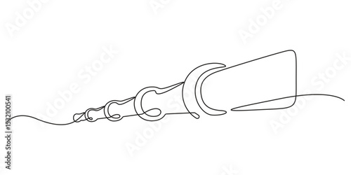 Gas oil pipeline continuous line drawing vector illustration