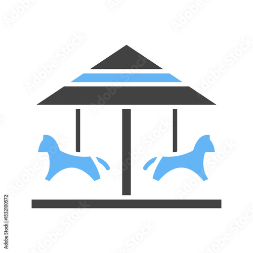 Flying Horses icon vector image. Suitable for mobile apps, web apps and print media.