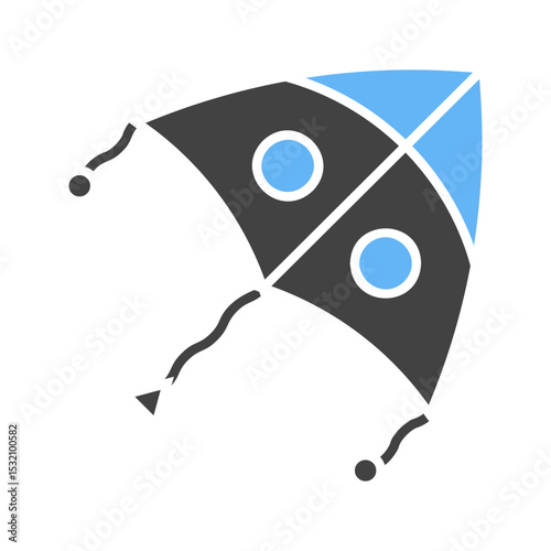 Flying Kite icon vector image. Suitable for mobile apps, web apps and print media.