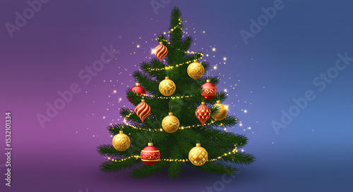 Christmas tree illustration