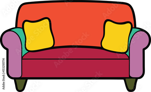  futon couch with throw pillows