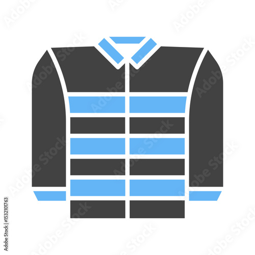 Jacket icon vector image. Suitable for mobile apps, web apps and print media.