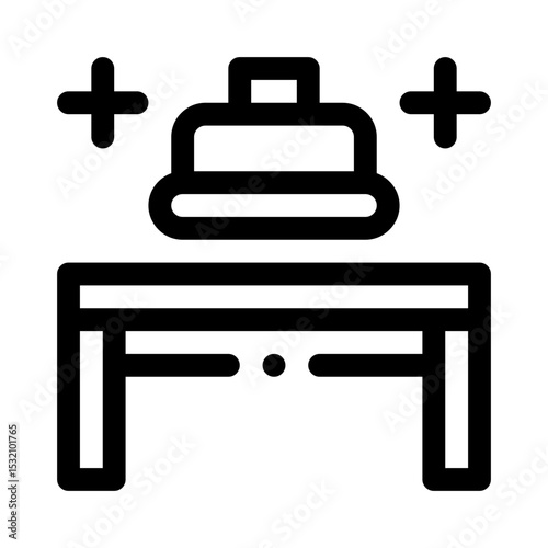Examination Table line icon