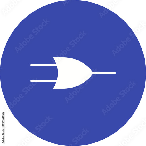 OR Gate icon vector image. Suitable for mobile apps, web apps and print media.