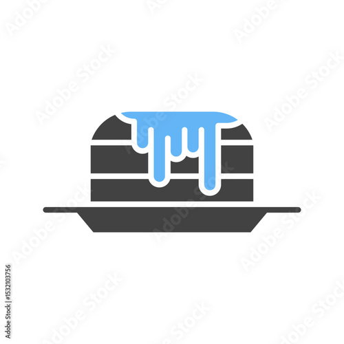 Pancakes icon vector image. Suitable for mobile apps, web apps and print media.
