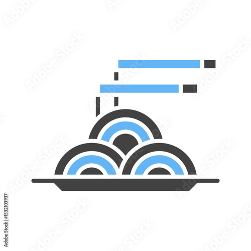 Pasta icon vector image. Suitable for mobile apps, web apps and print media.