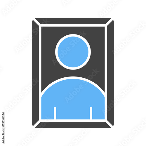 Portrait icon vector image. Suitable for mobile apps, web apps and print media.