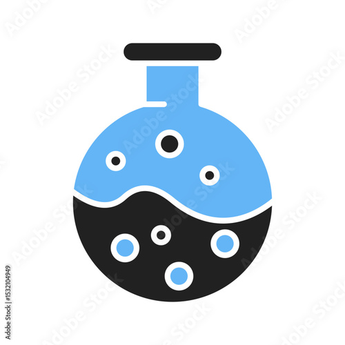 Round Bottom Flask icon vector image. Suitable for mobile apps, web apps and print media.