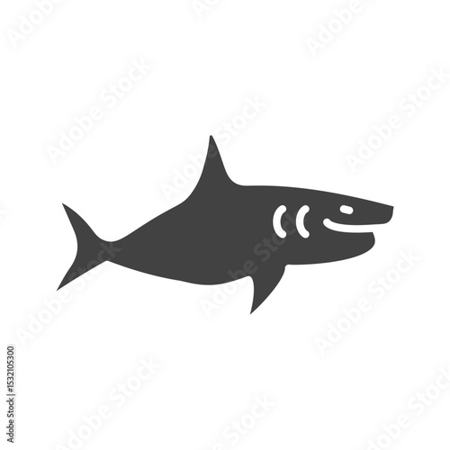 Shark I icon vector image. Suitable for mobile apps, web apps and print media.