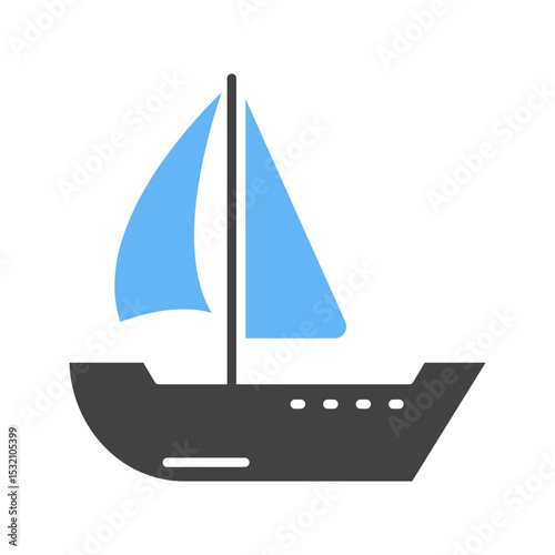 Ship II icon vector image. Suitable for mobile apps, web apps and print media.
