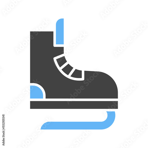 Skates icon vector image. Suitable for mobile apps, web apps and print media.