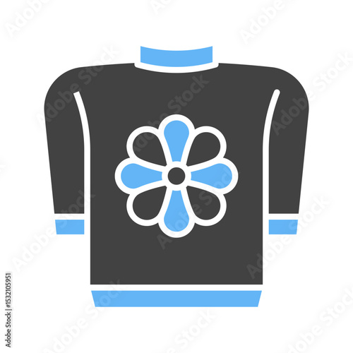 Sweater icon vector image. Suitable for mobile apps, web apps and print media.