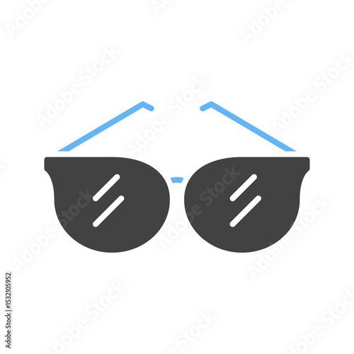 Sunglasses icon vector image. Suitable for mobile apps, web apps and print media.