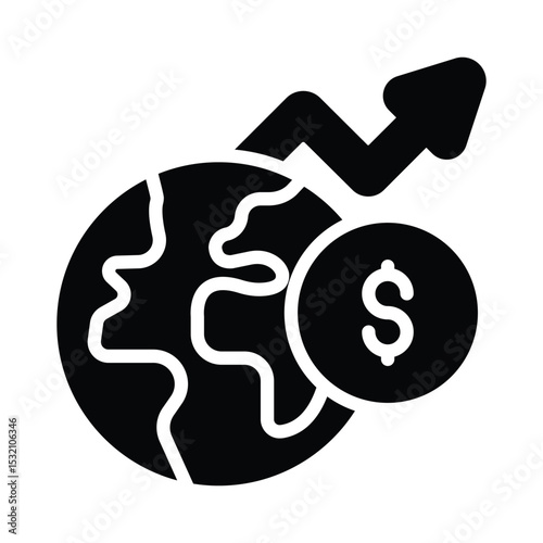 Global business Vector Icon which can easily modify or edit
