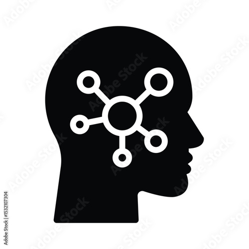 Mind map Vector Icon which can easily modify or edit