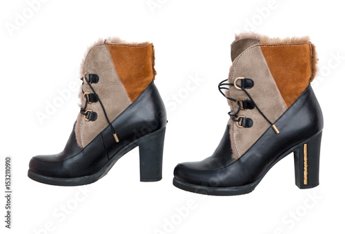 Black women's boots.
