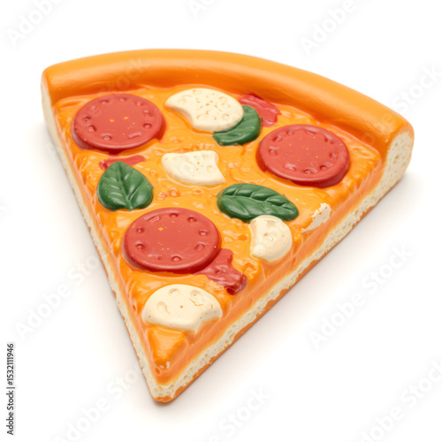 Delicious Pepperoni Pizza Slice A Close-Up Shot