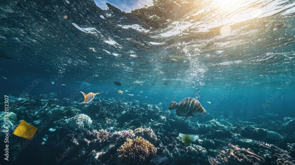 Obraz premium world ocean day or World Oceans Day