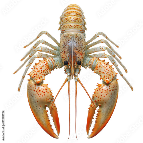 Lobster isolated on transparent background.