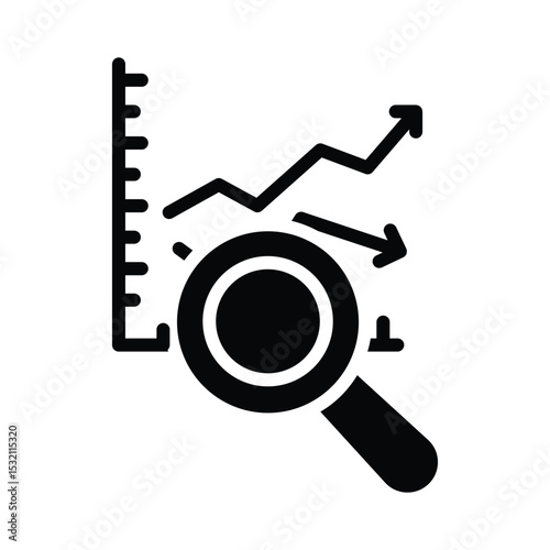Predictive analytics Vector Icon which can easily modify or edit
